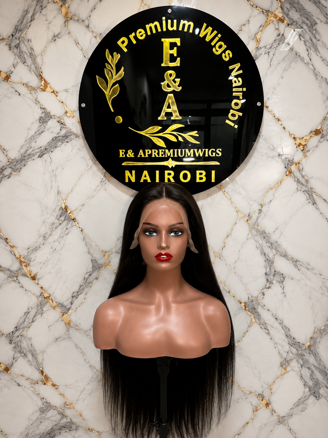 32 - Inch Bone Straight Wig